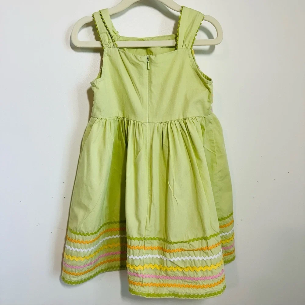 Gymboree Sunflower Fields Spring Cheer Sundress Ric-Rack Dress Sz 4